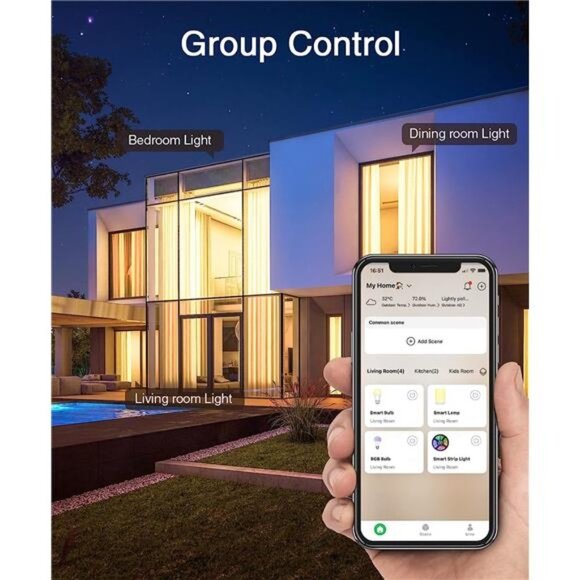 Smart Light Bulbs,E26 A19 LED Smart Home Lighting Bulb Works with Alexa & Google - Picture 6 of 6